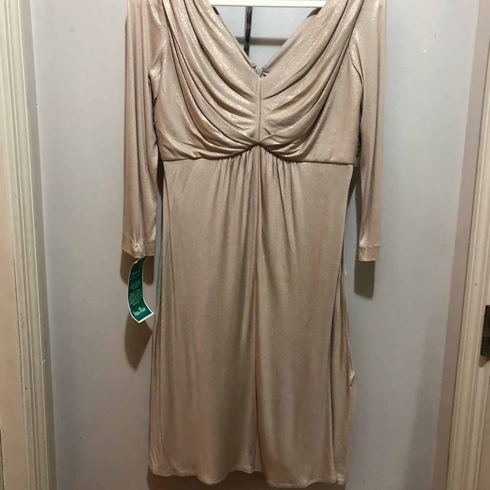 Maggie‘s boutique gold Lame dress